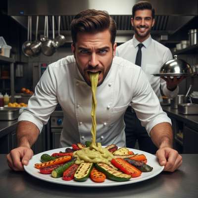 Who needs hot sauce when you can have a mouthful of his delicious vomit? 🤮💦 The best way to spice up your meal is with a...