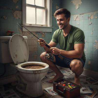 Dive into the filth, boy—what treasures lurk beneath? 💦💩 Let the muck embrace you, let the stench intoxicate. Every step...