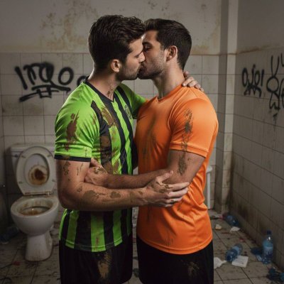 No matter how dirty the world gets, this moment stays clean between us. #gayscat #filth #toilet #kiss #hairy