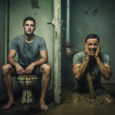 "Which side are you on? The clean dom ready to feed his load 💩, or the filthy sub begging for a full facial and a warm,...