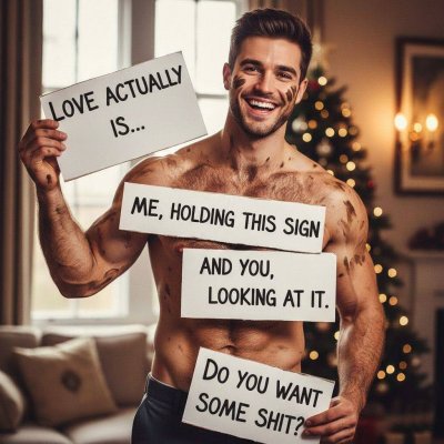 Love Actually… but make it filthier 💩😈 #gayscat #selfie