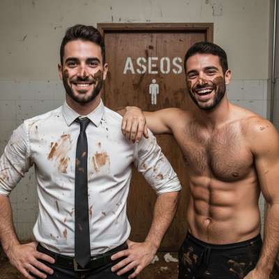 Spanish pig can’t resist a dirty scat party! 🐷💩 His craving for filthy fun knows no bounds. Who’s ready to join the mess?...
