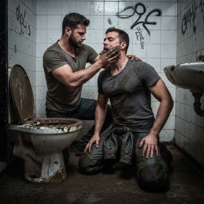 Ride hard, eat dirt 🏍️💦 A submissive biker gets down on his knees, licking up every filthy drop with pure devotion. The...