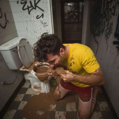 Nothing hotter than a pervert taking a shit in a filthy toilet, letting it all out with a dirty grin. 😈💩 #gayscat...