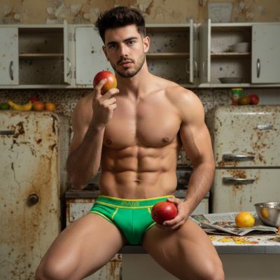 Nothing beats a hot guy holding a mango like it’s his next snack 🍑🔥 Who’s ready to taste the forbidden fruit? #perverts...