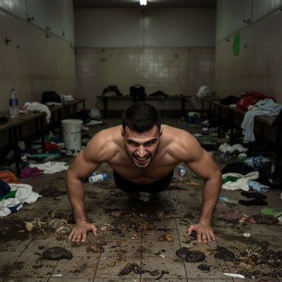 Nothing hotter than a sweaty athlete doing push-ups in a pile of shit—pure filthy dominance. 😈💦 #gayscat #dirtyfantasy...