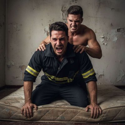 🔥🚒 That poor firefighter’s tears are dripping as he gets brutally fucked—his tight hole taking every inch like a champ....