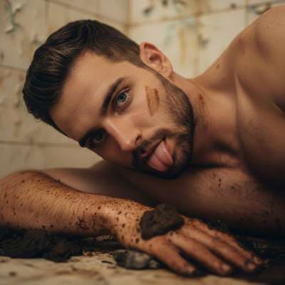 Nothing hotter than a gorgeous guy on his knees in a filthy bathroom, licking every last drop of shit off the floor. 😈💦...