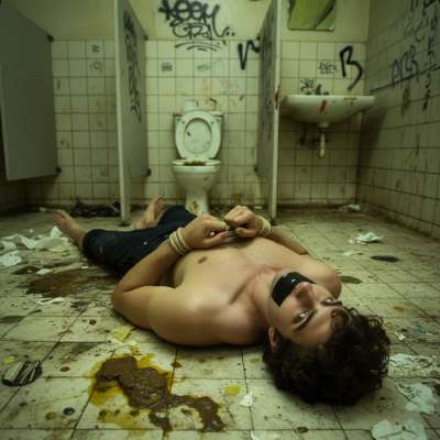 Spanish cutie sprawled in filth, his skin glistening with sweat & shit—pure, unfiltered perversion. 😈💦 #gayscat...