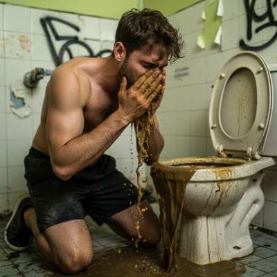 Nothing hotter than a depraved boy washing his face in toilet water, licking the filth off his lips. 😈💦 #gayscat...