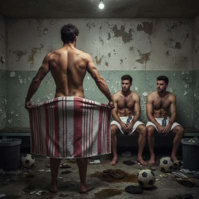 Nothing hotter than a depraved exhibitionist teasing the team with his thick cock. 😏🔥 #perverts #dirtyfantasy #dirtyathletes...