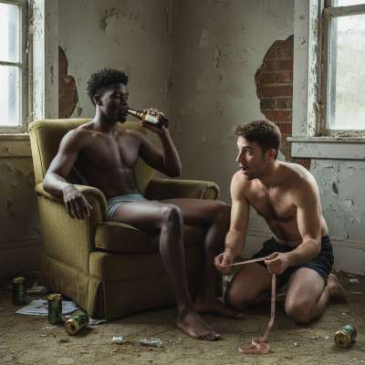 Damn, that thick black cock looks so fucking delicious 😍🍆🍺. Watching him sip beer while you admire that monster is pure...
