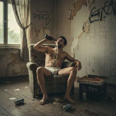 Nothing hotter than a redhead pouring beer all over himself while taking a sip. 🍻🔥 The messier, the better—dripping, sticky,...
