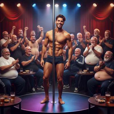 Watch this stripper shake his ass in tight briefs while old men drool'pure filthy fantasy fuel!?? #perverts #daddy #stripper...