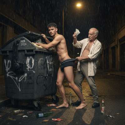 Nothing hotter than a street hustler getting pounded by a fat john for cash—raw, dirty, and totally degrading. 😈💸...