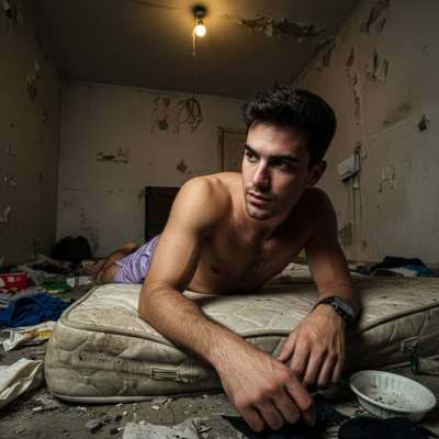 Nothing hotter than a gorgeous guy passed out in filth, his body a masterpiece among the trash. The dirtier, the...