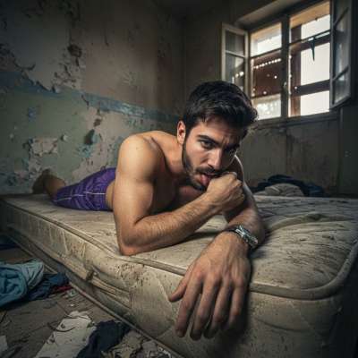Nothing hotter than a gorgeous guy passed out in filth, his body a masterpiece of sweat, dirt, and pure, unfiltered desire....