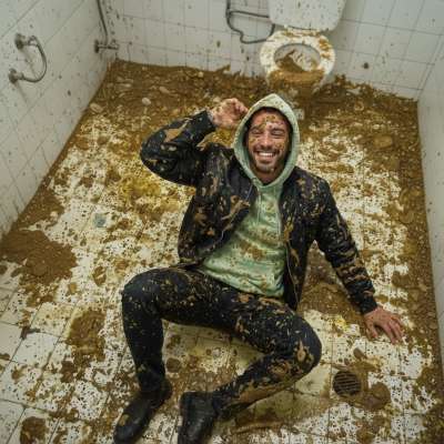 Nothing beats the thrill of rolling in a filthy public bathroom, covered in shit, feeling every inch of depravity. The...