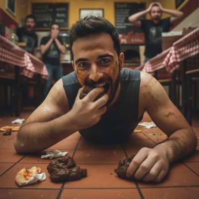 Found a surprise in the pizzeria 🍕💩—who’s ready to get down and dirty? Nothing like a little forbidden thrill to spice up...