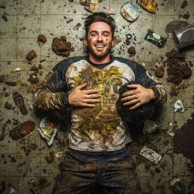 🔥 This hockey player’s a filthy mess—stretched out in puke & shit, loving every second of his depraved fantasy. 😈 Who’s...