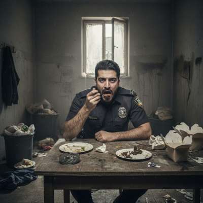 Caught red-handed! This cop’s got a filthy secret—devouring shit like it’s fine dining. 😈🍽️ Who else loves a pervert in...