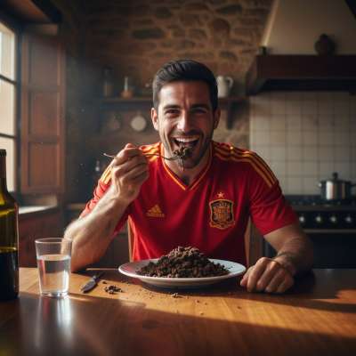🔥💦 A depraved Spanish footballer feasts on shit at the dinner table—no limits, no shame, just pure filthy pleasure. 🍽️💩...