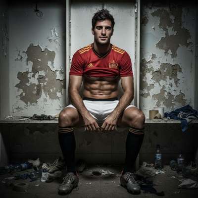 Just watched a hunky footballer flexing in the locker room, shirt up, abs glistening—pure muscle porn! 💪🔥 Who else loves a...
