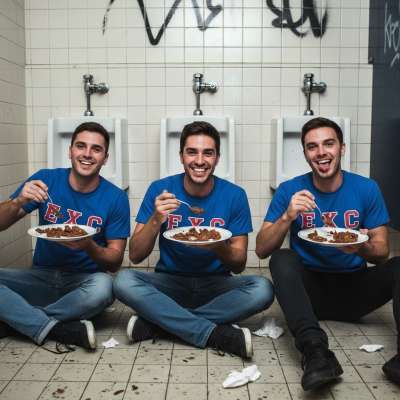 Nothing hotter than a frat house feast of shit—imagine licking it straight from the bowl, surrounded by sweaty, horny...