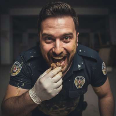 Just another day on the job for this detective 😏🔍💦 Assessing the evidence with *extreme* dedication—no sample goes untested!...