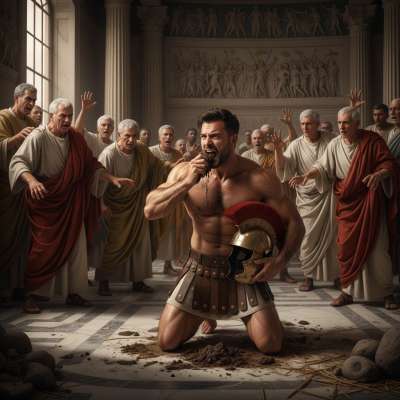 Feast like a Roman god! Watch this centurione devour shit with pride, right in front of the Senate. Power, perversion, and...