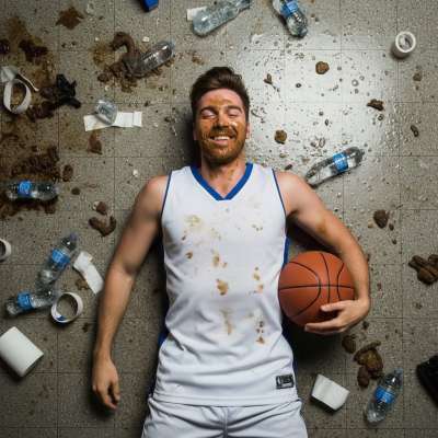 Nothing hotter than a sweaty baller covered in his own mess—dripping with sweat, stains, and that raw, primal stink. Who’s...