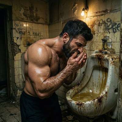 That muscular hunk diving face-first into that toilet bowl? 😈💦 Nothing hotter than a guy who loves a good scat session....