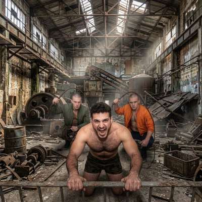 That hot guy getting whipped by two skinheads? Absolute perfection 🔥💦 #perverts #workers #rough #dungeon #hairy