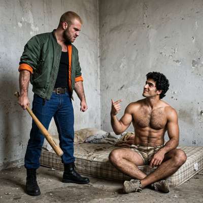 Some guys love rough sex. This guy’s begging two violent skinheads to beat him up 💪🔥 #skinheads #rough #hairy