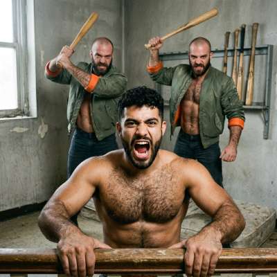 Adrenaline junkies take note: rough sex isn’t for the faint-hearted 🔥 Two skinheads ready to turn your pain into pleasure....