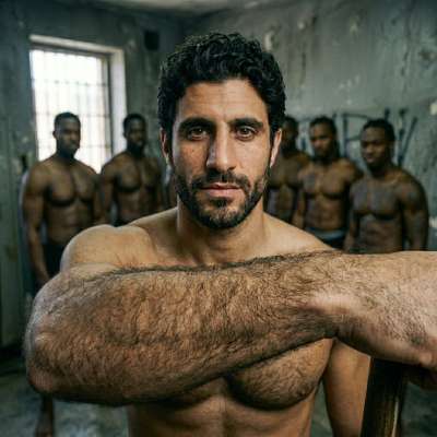 That tight furry ass is about to get wrecked by six hung black studs 🔥💦 #perverts #hairy #gangbang #dungeon