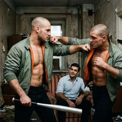 Rich boys love their private bloodsports 🩸💪 Two skinheads going full beast mode for Daddy’s entertainment. Who’s getting off...