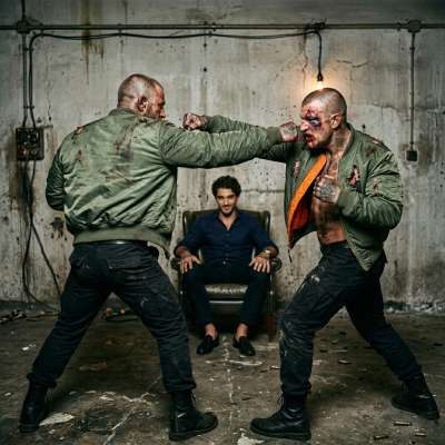 Rich boys love a good show… nothing hotter than two skinheads beating the shit out of each other for his amusement 💥🔥...
