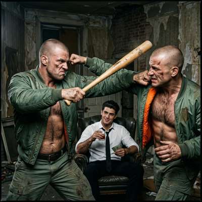 Two skinheads brawl for a rich pervert’s sick thrill—raw power, brutal beauty. 💪🔥 #brutal #skinheads #gaysadism #military...