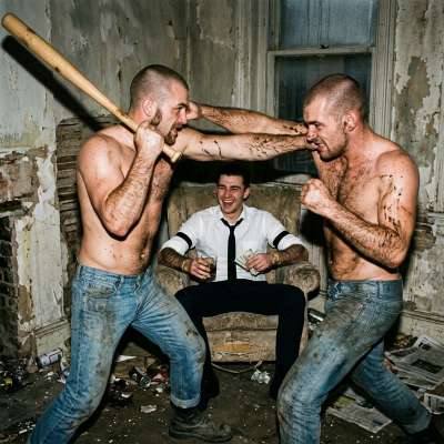 That sick fuck paid skinheads to brawl just for his sick thrill 😈💥 #brutal #skinheads #rough