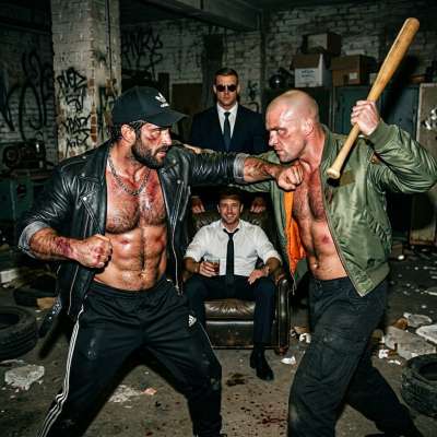 A corporate pervert paid a skinhead and a bully to brawl just for his sick thrill 😈💥 #brutal #skinheads #rough #blood