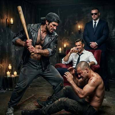 Rich boys pay two guys to fight for his sick pleasure 💀🔥 #brutal #humiliation #rough #dominance #suit #hairy