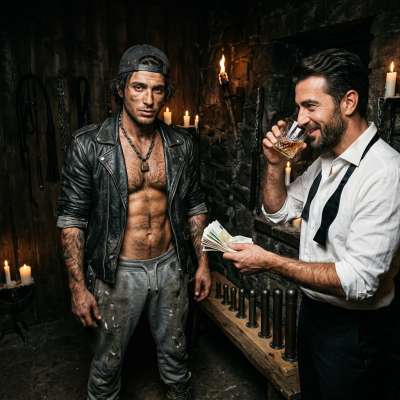 Rich businessman pays homeless guy to torture him 😈💦 #gaysadism #perverts #moneyslut #dominance #bear #daddy #dirtyoffice...