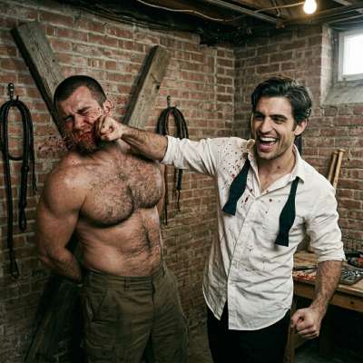 That rich pervert gets off on beating his slave raw 🔥💦 #brutal #rough #blood #hairy
