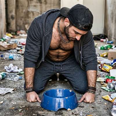 Fuck yeah, nothing hotter than a hungry pup’s bowl for a hungry boy’s mouth 🐶🔥 #gayscat #gaypiss #petplay #humiliation