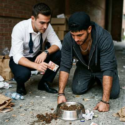 Fuck yeah, nothing hotter than a rich sadist paying a twink to kneel and slurp dog shit from a bowl like the worthless...