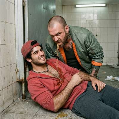 Fuck yeah, nothing hotter than a rough skinhead making you puke all over that tight body 🤢🔥 #gaypuke #skinheads #humiliation...