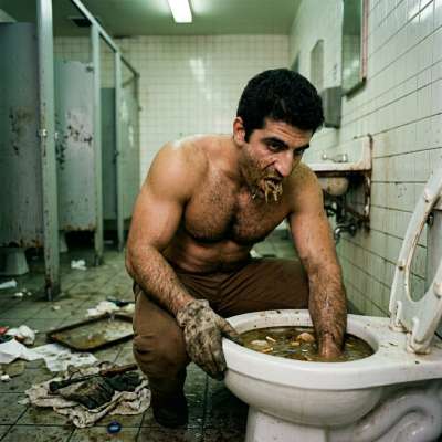Fuck yeah, nothing gets me harder than a filthy little pig eating shit straight from the toilet bowl 😈💦 #gayscat #perverts...