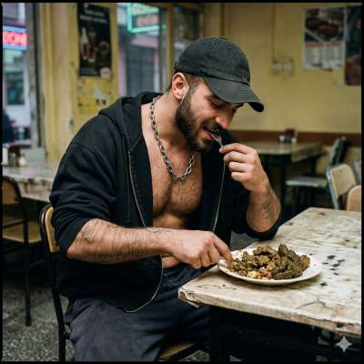 Fuck yeah, that hungry pervert just devoured a whole plate of fresh, warm shit at the restaurant 😈💦 #gayscat #perverts...