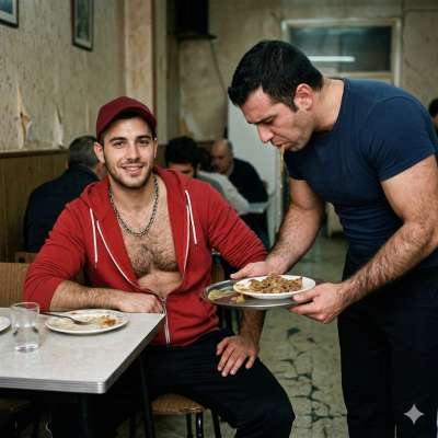 Fuck yeah, nothing hotter than a hungry slut swallowing a whole plate of warm, creamy shit right there at the table 😈🍽️💦...